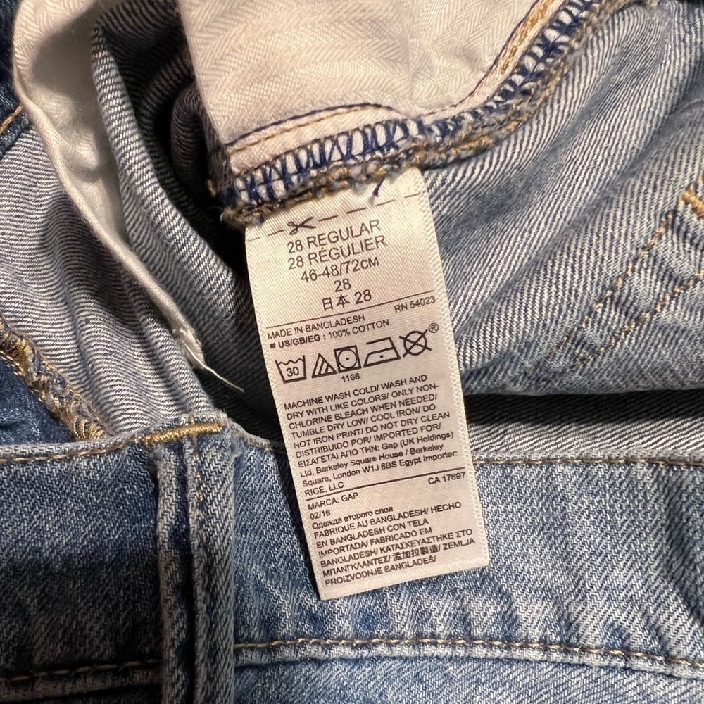 GAP (EUC) 100% COTTON ORIGINAL WIDE LEG CROP, SIZE 6 (28) - Picture 4 of 6